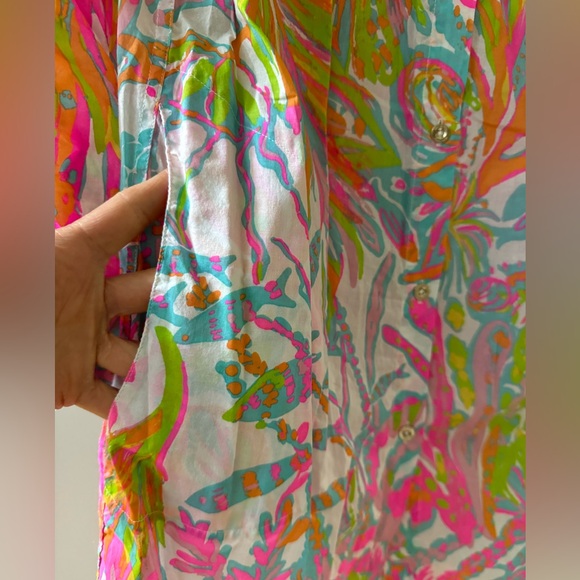 Lilly Pulitzer Jupiter Island Tunic SZ M Scuba To Cuba - Picture 10 of 16